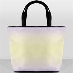 Pale Violet To Cream Yellow Bilinear Gradient Bucket Bag by GradientsOmbre