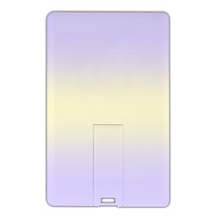 Pale Violet To Cream Yellow Bilinear Gradient Name Card Style Usb Flash Drive by GradientsOmbre