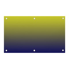 Electric Yellow To Navy Blue Linear Gradient Banner And Sign 5  X 3  by GradientsOmbre