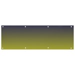 Navy Blue To Electric Yellow Linear Gradient Banner and Sign 9  x 3  Front