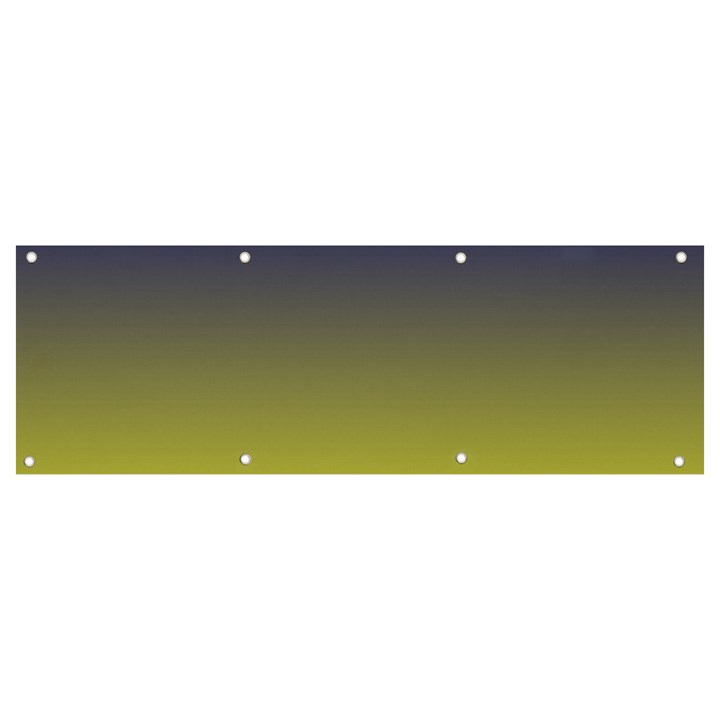 Navy Blue To Electric Yellow Linear Gradient Banner and Sign 9  x 3 