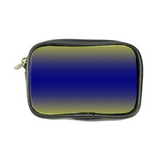 Electric Yellow To Navy Blue Bilinear Gradient Coin Purse by GradientsOmbre