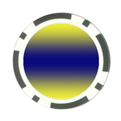 Electric Yellow To Navy Blue Bilinear Gradient Poker Chip Card Guard (10 Pack) by GradientsOmbre