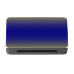 Electric Yellow To Navy Blue Bilinear Gradient Memory Card Reader With Cf by GradientsOmbre