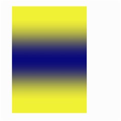 Electric Yellow To Navy Blue Bilinear Gradient Large Garden Flag (two Sides) by GradientsOmbre