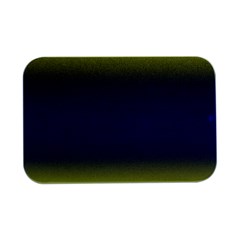 Electric Yellow To Navy Blue Bilinear Gradient Open Lid Metal Box (silver)   by GradientsOmbre