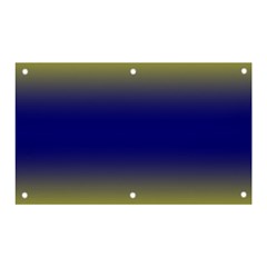 Electric Yellow To Navy Blue Bilinear Gradient Banner And Sign 5  X 3  by GradientsOmbre