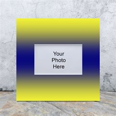 Electric Yellow To Navy Blue Bilinear Gradient White Box Photo Frame 4  X 6  by GradientsOmbre