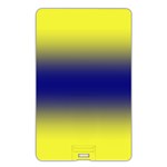 Electric Yellow To Navy Blue Bilinear Gradient Name Card Style USB Flash Drive Back