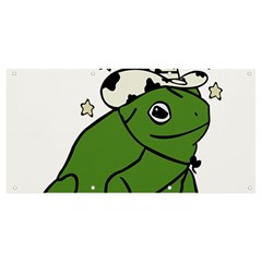 Frog With A Cowboy Hat Banner And Sign 8  X 4  by Teevova