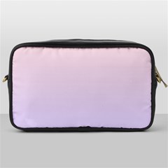 Pale Pink To Pale Violet Linear Gradient Toiletries Bag (one Side) by GradientsOmbre