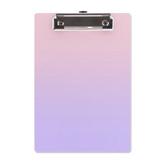 Pale Pink To Pale Violet Linear Gradient A5 Acrylic Clipboard by GradientsOmbre