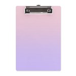 Pale Pink To Pale Violet Linear Gradient A5 Acrylic Clipboard Front