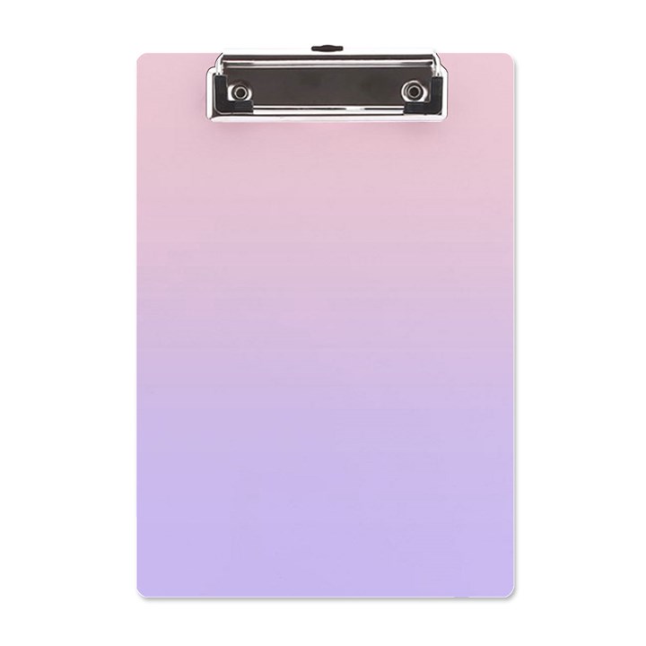 Pale Pink To Pale Violet Linear Gradient A5 Acrylic Clipboard