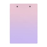 Pale Pink To Pale Violet Linear Gradient A5 Acrylic Clipboard Back