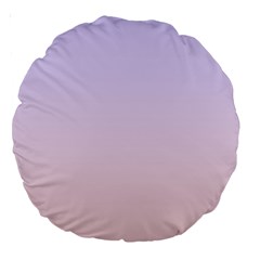 Pale Violet To Pale Pink Linear Gradient Large 18  Premium Round Cushions by GradientsOmbre