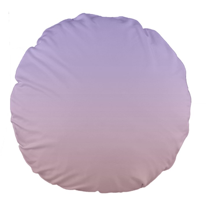 Pale Violet To Pale Pink Linear Gradient Large 18  Premium Round Cushions