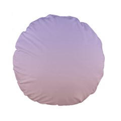 Pale Violet To Pale Pink Linear Gradient Standard 15  Premium Flano Round Cushions by GradientsOmbre