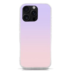 Pale Violet To Pale Pink Linear Gradient Iphone 16 Pro Tpu Uv Print Case by GradientsOmbre