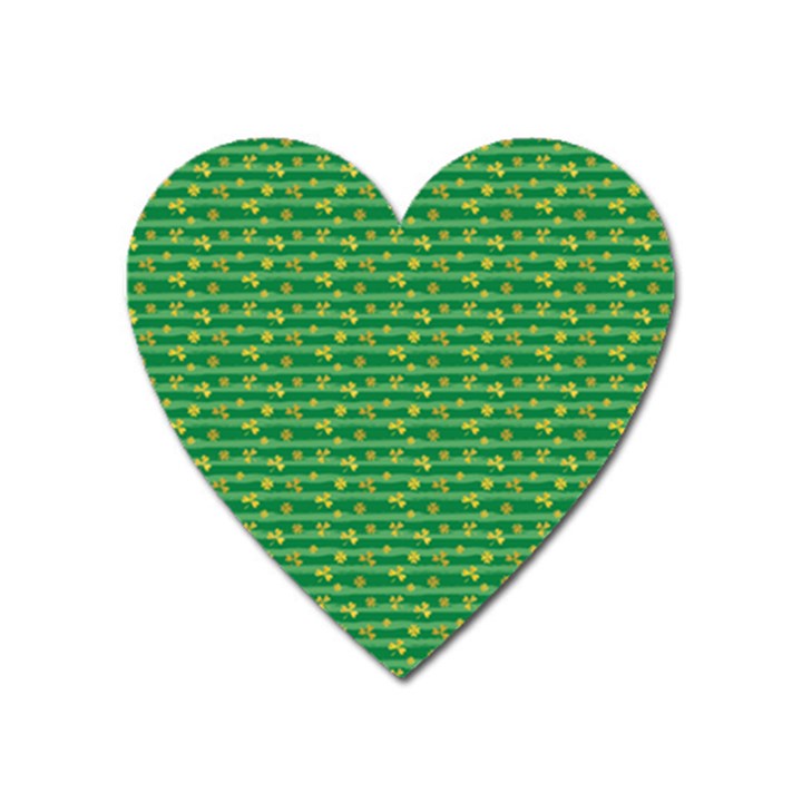 Golden Leaves Heart Magnet