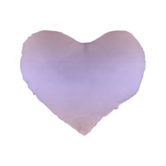 Pale Pink To Pale Violet Bilinear Gradient Standard 16  Premium Flano Heart Shape Cushions by GradientsOmbre