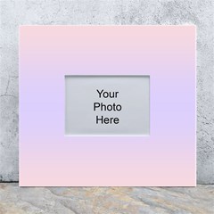 Pale Pink To Pale Violet Bilinear Gradient White Wall Photo Frame 5  X 7  by GradientsOmbre