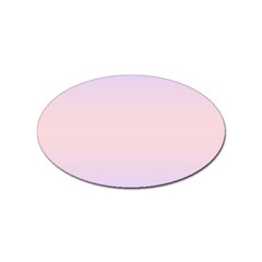 Pale Violet To Pale Pink Bilinear Gradient Sticker Oval (100 Pack) by GradientsOmbre