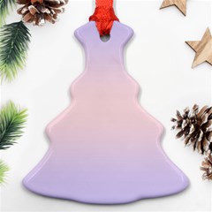 Pale Violet To Pale Pink Bilinear Gradient Christmas Tree Ornament (two Sides) by GradientsOmbre