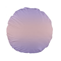 Pale Violet To Pale Pink Bilinear Gradient Standard 15  Premium Flano Round Cushions by GradientsOmbre