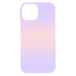 Pale Violet To Pale Pink Bilinear Gradient iPhone 15 Plus Black UV Print PC Hardshell Case Front