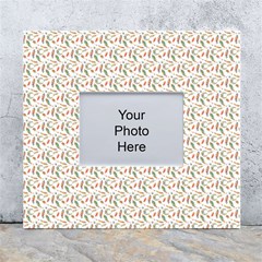 Boho Pattern 3 White Wall Photo Frame 5  X 7  by designsbymallika