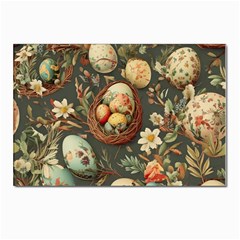 Charming Seamless Pattern Vintage Easter Floral Motif Postcard 4 x 6  (pkg Of 10) by dflcprintsclothing