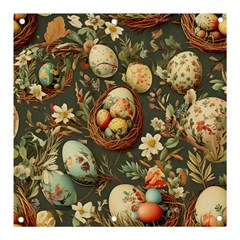 Charming Seamless Pattern Vintage Easter Floral Motif Banner And Sign 3  X 3  by dflcprintsclothing