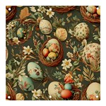 Charming Seamless Pattern Vintage Easter Floral Motif Banner and Sign 3  x 3  Front