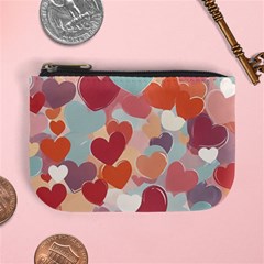 Valentines Day Hearts Romance Love Mini Coin Purse by Posterlux