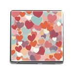 Valentines Day Hearts Romance Love Memory Card Reader (Square 5 Slot) Front