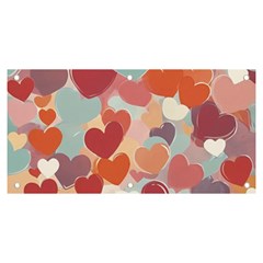 Valentines Day Hearts Romance Love Banner And Sign 6  X 3  by Posterlux