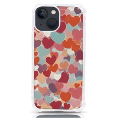 Valentines Day Hearts Romance Love Iphone 13 Mini Tpu Uv Print Case by Posterlux