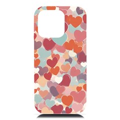 Valentines Day Hearts Romance Love Iphone 16 Pro Max Black Uv Print Pc Hardshell Case by Posterlux