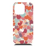 Valentines Day Hearts Romance Love iPhone 16 Pro Max Black UV Print PC Hardshell Case Front