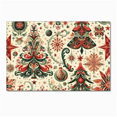 Christmas Tree Snow Postcards 5  X 7  (pkg Of 10) by Bedest