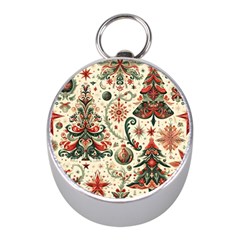 Christmas Tree Snow Mini Silver Compasses by Bedest