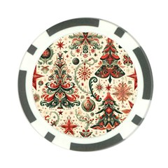 Christmas Tree Snow Poker Chip Card Guard (10 Pack) by Bedest