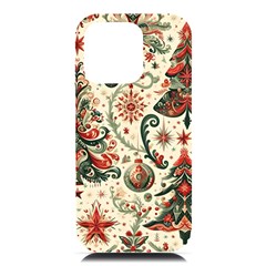 Christmas Tree Snow Iphone 16 Pro Max Black Uv Print Pc Hardshell Case by Bedest