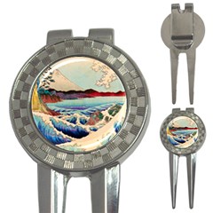 Wave Japanese Mount Fuji Ocean 3-in-1 Golf Divots by Bedest