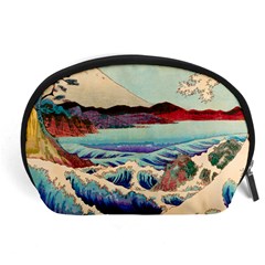 Wave Japanese Mount Fuji Ocean Accessory Pouch (large) by Bedest