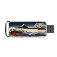 Hokusai Moutains Japan Portable Usb Flash (two Sides) by Bedest