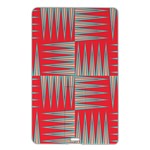 Zigzag Pattern Chevron Red Name Card Style USB Flash Drive Front