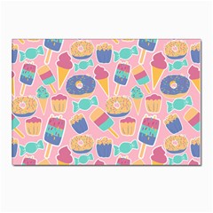 Ice Cream Donut Sweets Candie Postcards 5  X 7  (pkg Of 10) by Apenda