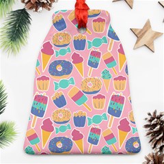 Ice Cream Donut Sweets Candie Bell Ornament (two Sides) by Apenda